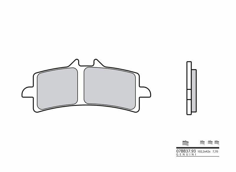Brembo Genuine Gesinterde remblokken - 07bb3793