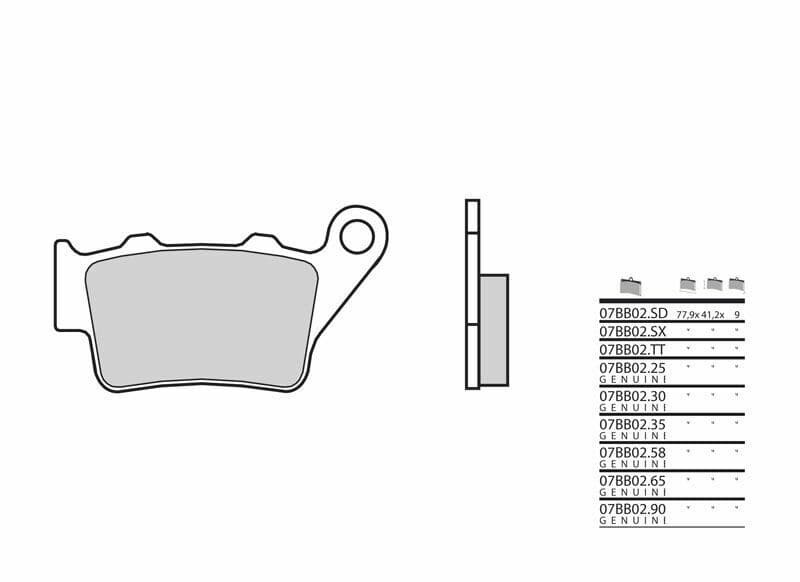 Brembo Genuine Gesinterde remblokken - 07bb0258