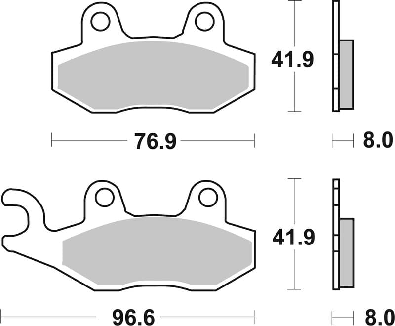 Brembo Street Gesinterde remblokken - 07su12sp