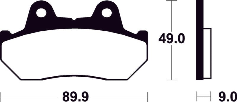 Tecnium Scooter Organische remblokken - Me72
