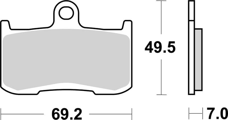 Brembo Street Carbon Ceramic Remblokken - 07ka2305