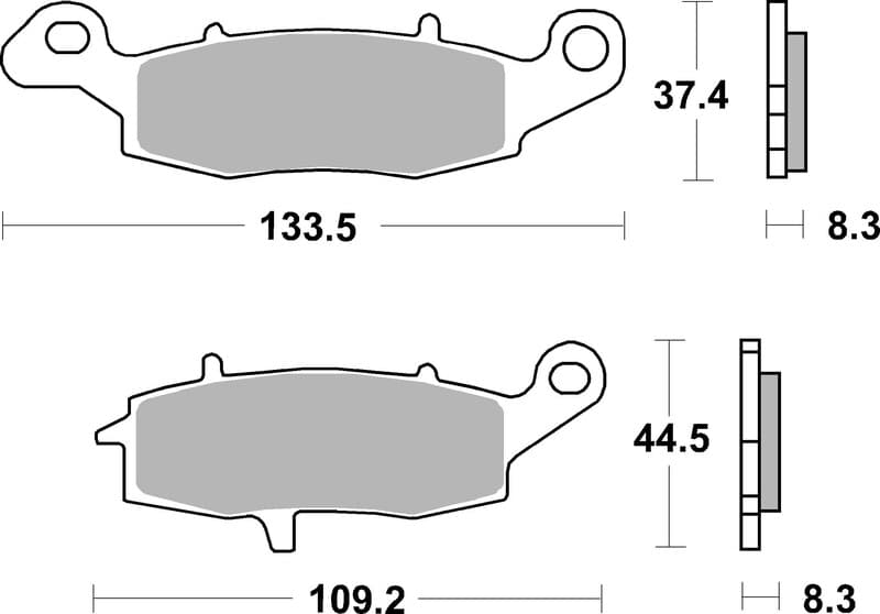 Brembo Street Carbon Ceramic Remblokken - 07ka1807