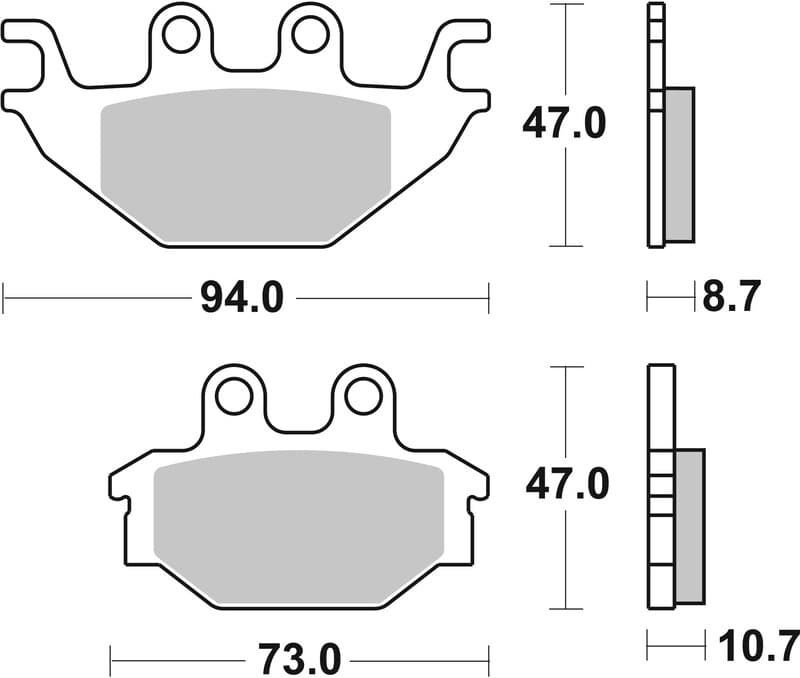 Brembo Street Carbon Ceramic Remblokken - 07gr5209
