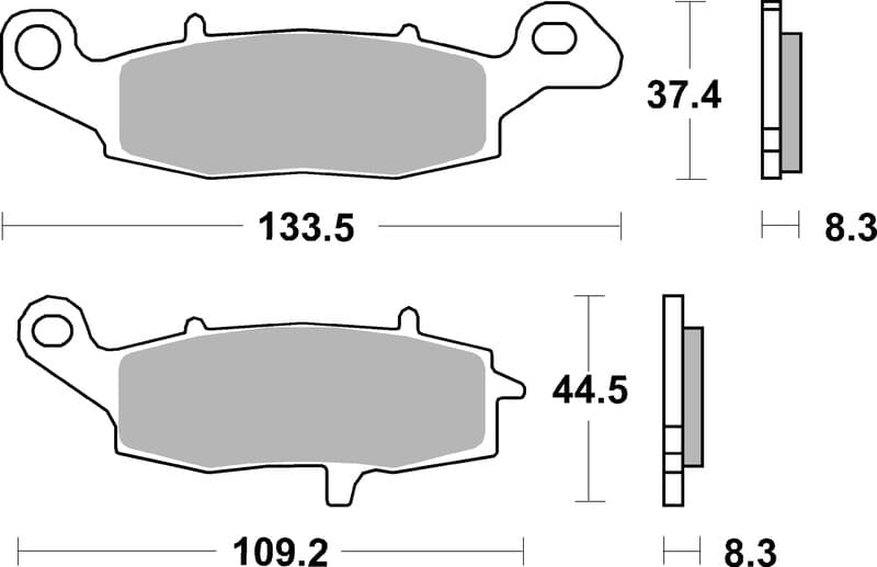 Brembo Street Carbon Ceramic Remblokken - 07ka1907