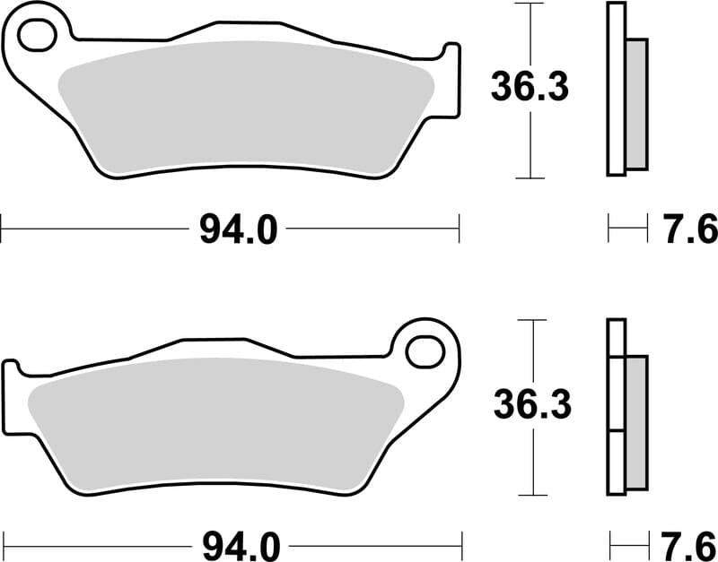 Brembo Off-Road Gesinterde remblokken - 07bb04sx