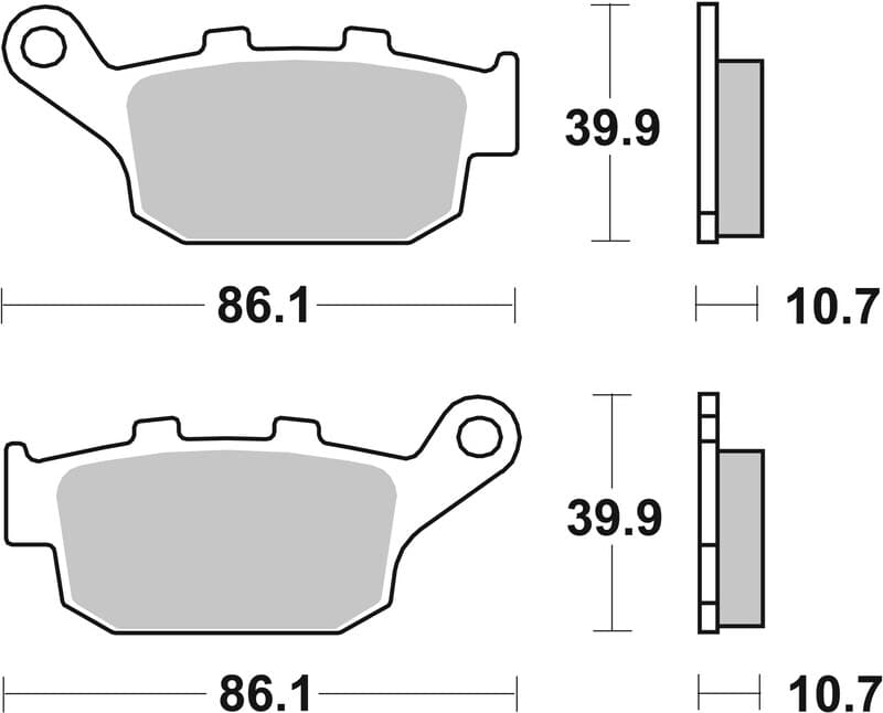 Brembo Street Gesinterde remblokken - 07ho27sp