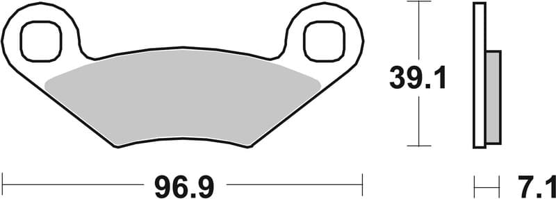 Brembo Off-Road Sintered Metal Brake Pads - 07po01sd