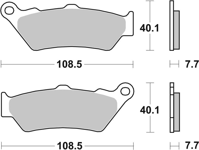 Brembo Street Sintered Metal Brake Pads - 07bb03sp