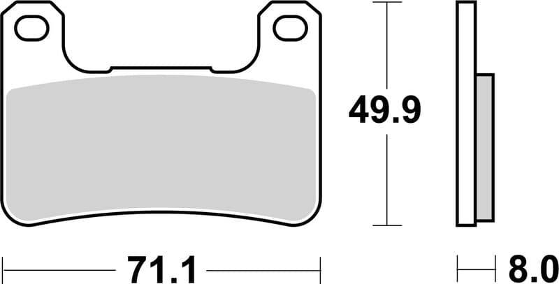 Brembo Street Sintered Metal Brake Pads - 07su27sa