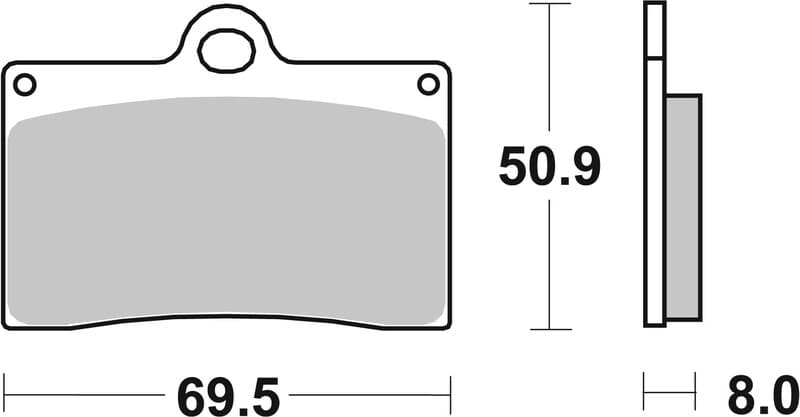 Brembo Street Sintered Metal Brake Pads - 07bb15sa