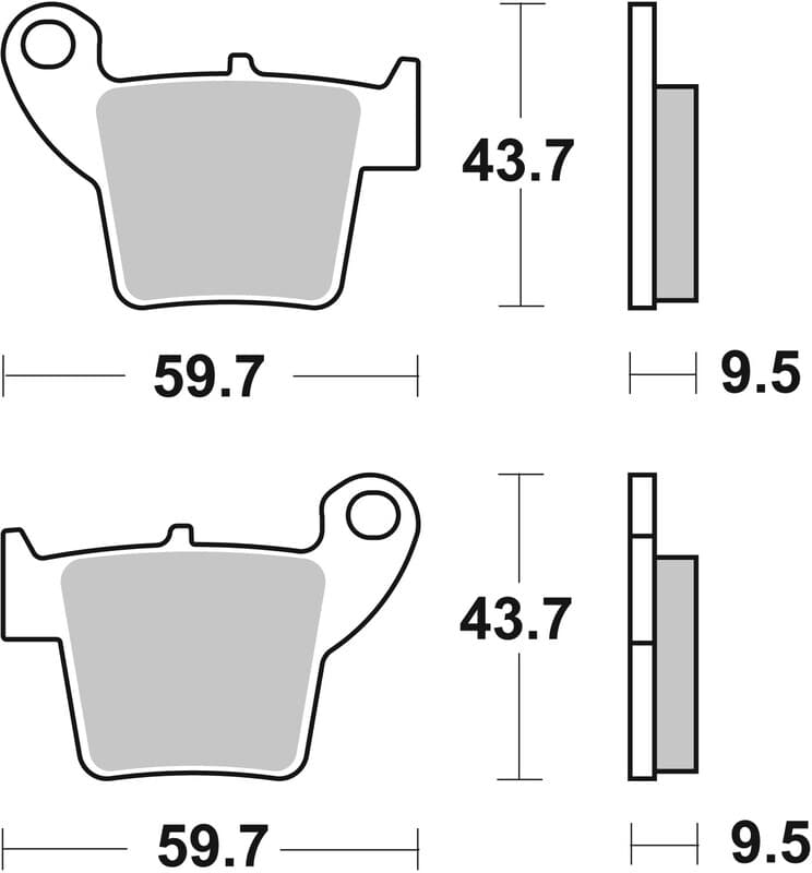 Brembo Off-Road Sintered Metal Brake Pads - 07ho48sx