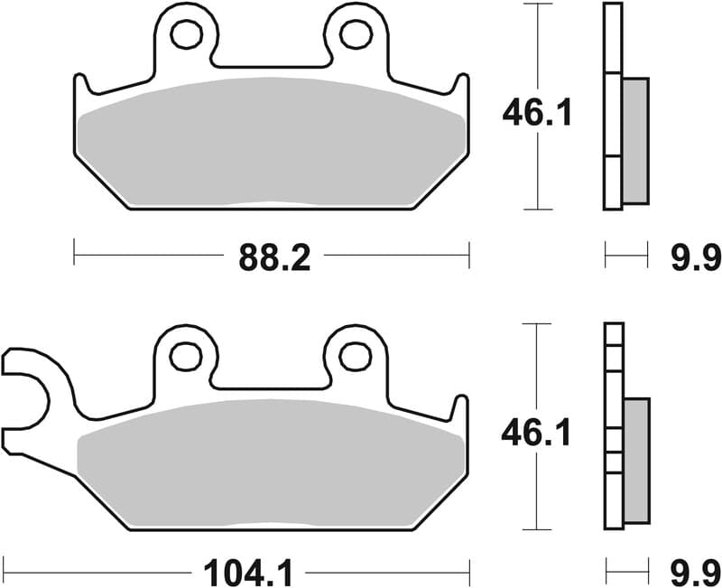 Brembo Street Carbon Ceramic Brake Pads - 07ya2508