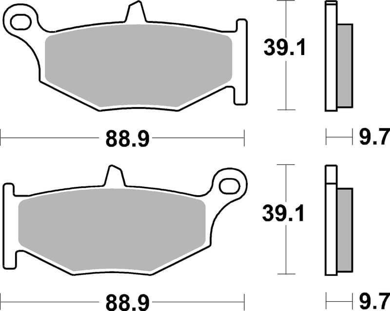 Brembo Street Sintered Metal Brake Pads - 07su32sp