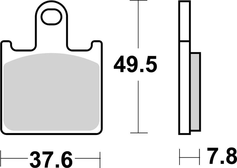 Brembo Street Sintered Metal Brake Pads - 07ka28sa