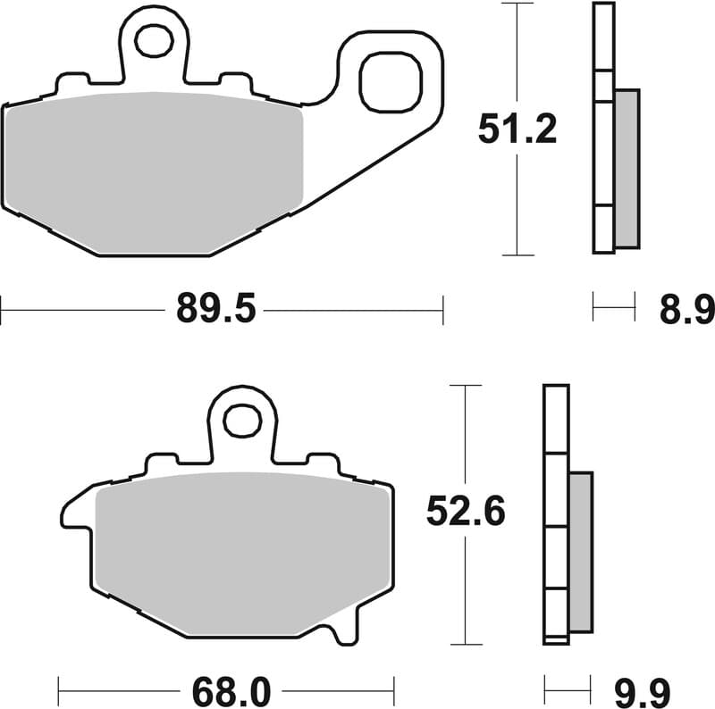 Brembo Street Sintered Metal Brake Pads - 07ka16sp