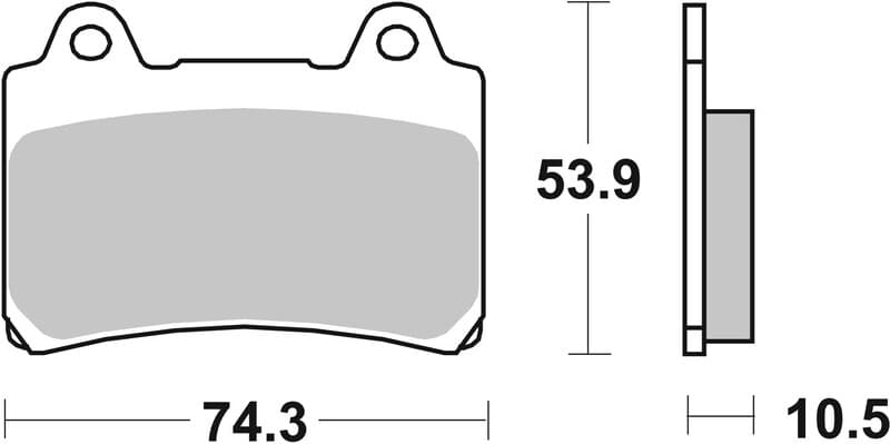 Brembo Street Sintered Metal Brake Pads - 07ya17sa