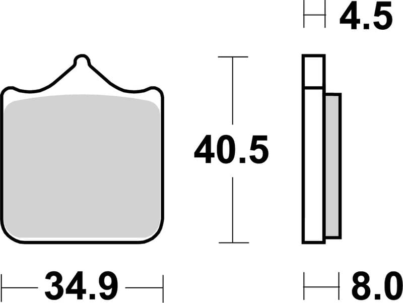 Brembo Street Sintered Metal Brake Pads - 07bb33sa