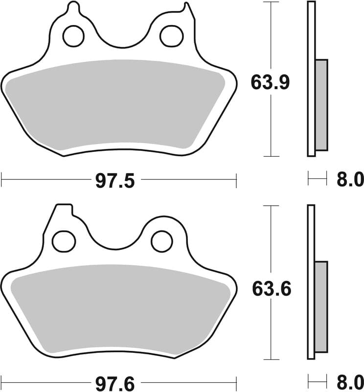 Brembo Street Gesinterde remblokken - 07hd18sp