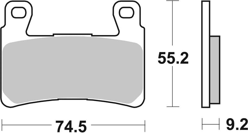Brembo Street Sintered Metal Brake Pads - 07hd20sa