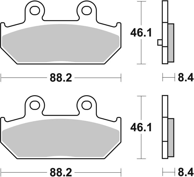 Brembo Scooter Gesinterde remblokken - 07058xs