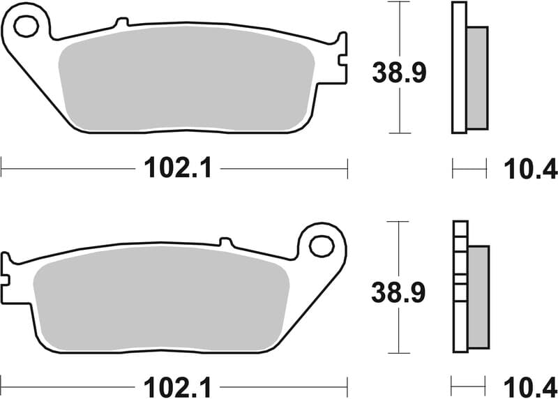 Brembo Scooter Gesinterde remblokken - 07096xs