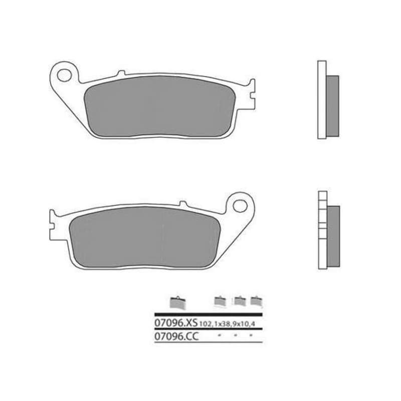 Brembo Scooter Carbon Ceramic Remblokken - 07096cc