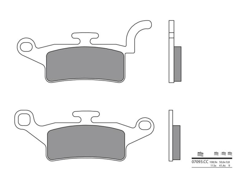 Brembo Scooter Carbon Ceramic Remblokken - 07093cc