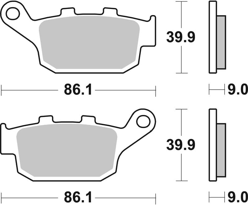Brembo Street Gesinterde remblokken - 07ho53sp