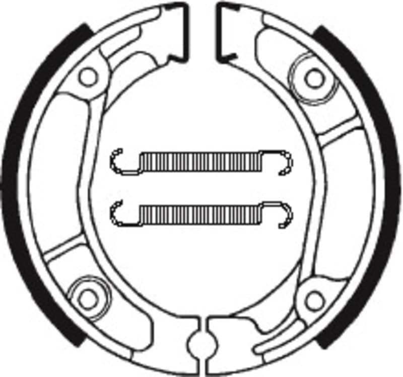 Tecnium Scooter/Street/Off-Road/Atv Organic Brake Shoes - Ba013