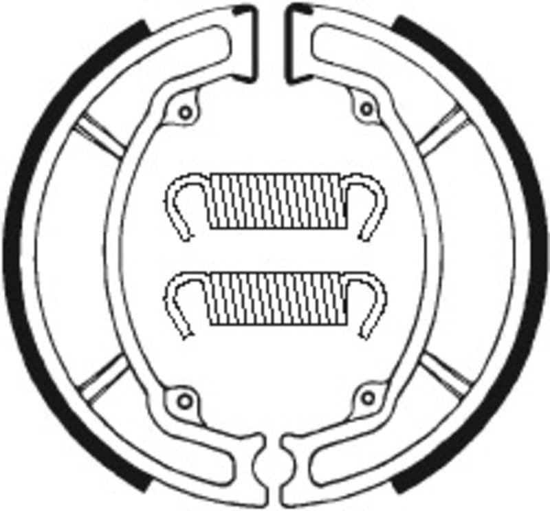 Tecnium Scooter/Street/Off-Road/Atv Organic Brake Shoes - Ba034