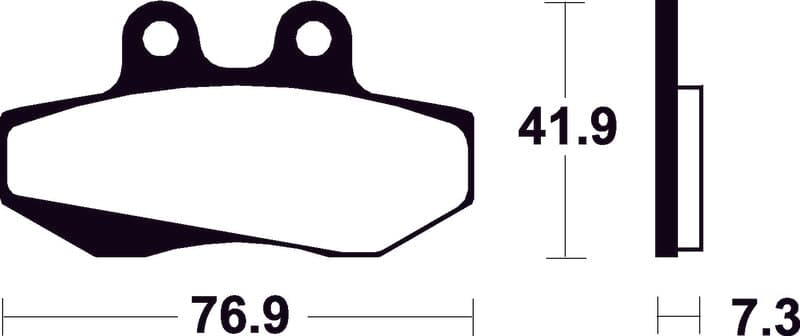 Tecnium Scooter Organic Brake Pads - Me152