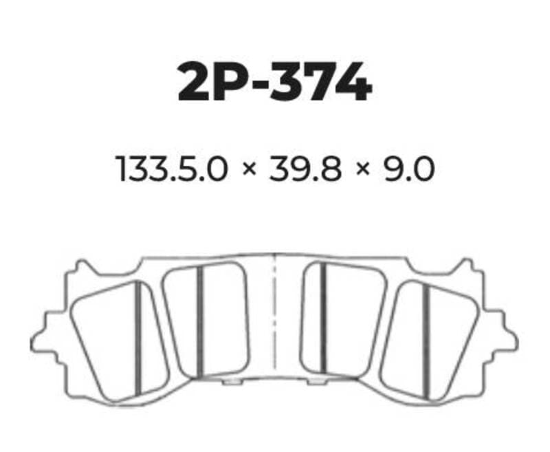 Nissin Street /Off-Road Sintered Metal Brake Pads - 2p-374st
