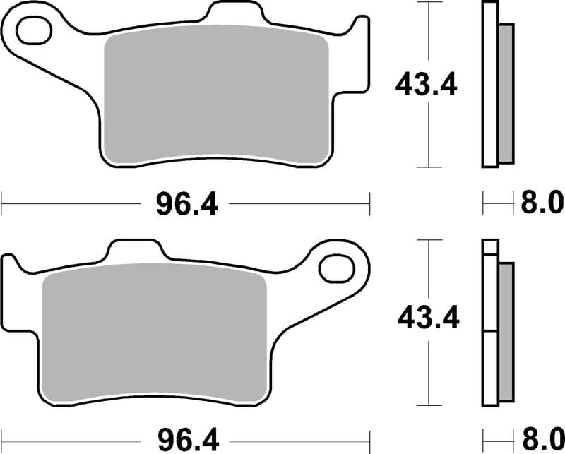 Brembo Street Gesinterde remblokken - ​07gr88sa