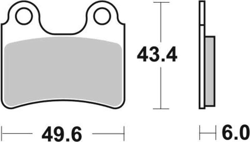 Braking Off-Road Sintered Metal Brake Pads - 831cm46