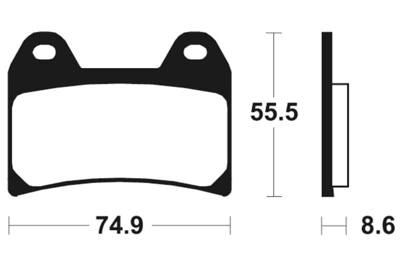 Tecnium Sintered Metal Brake Pads - Mtr206