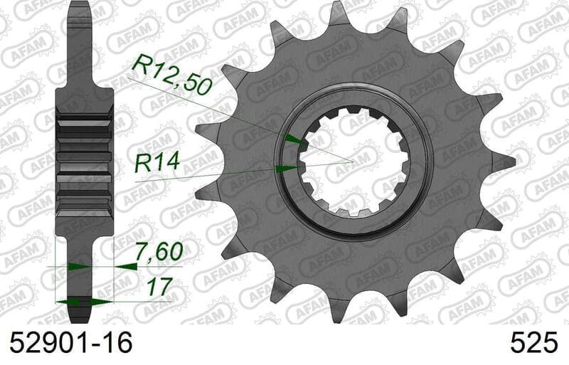 Afam Steel Standard Front Sprocket - 525