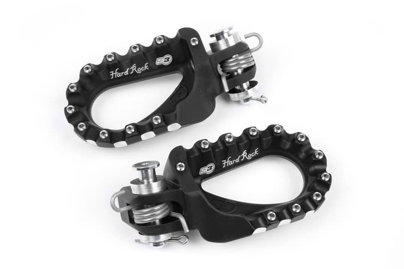 S3 Hard Rock Enduro Footrests Aluminium Schwarz