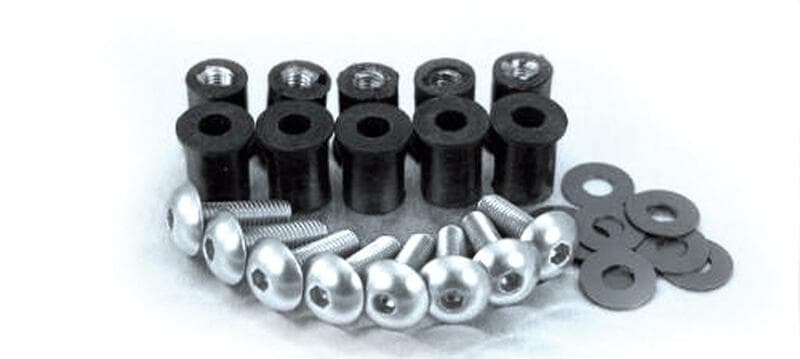 Bihr Screws + Inserts + Washers Kit Noir