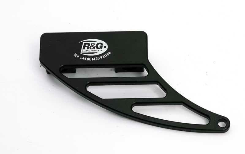 R&G Racing Toe Chain Guard (Shark Tooth) Schwarz Alu