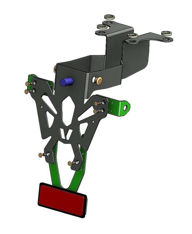 V Parts Kentekenplaat Holder Zwart Suzuki Gsr750