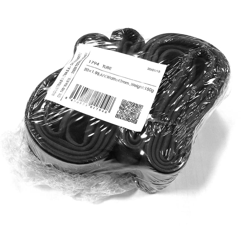 V Bike Set Of 2 Bicycle Inner Tubes - 20x1.75/1.95 Schrader