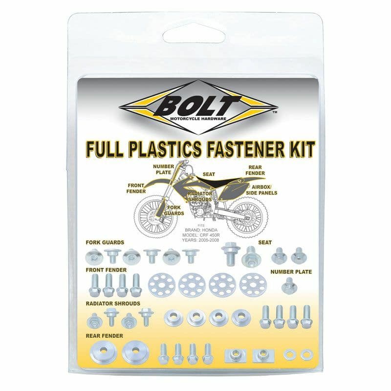 Bolt Plastics Fastening Kit Roestvrij staal Yamaha Yz/Wr