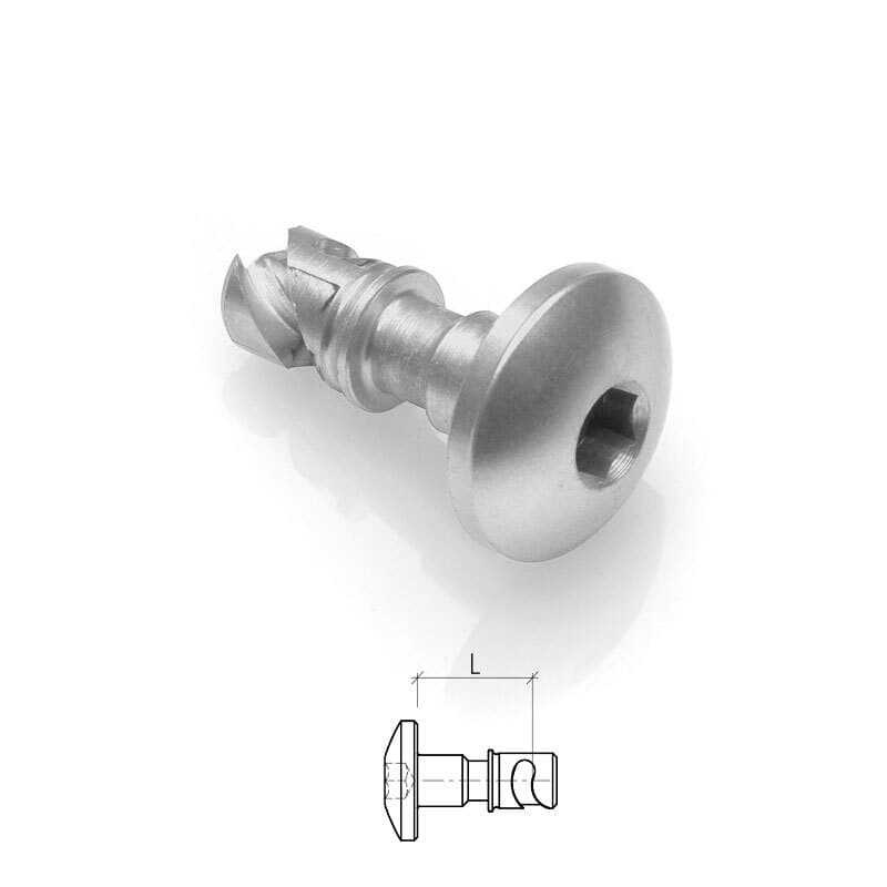 Lightech Zeus Screw 14mm Staal By Unit