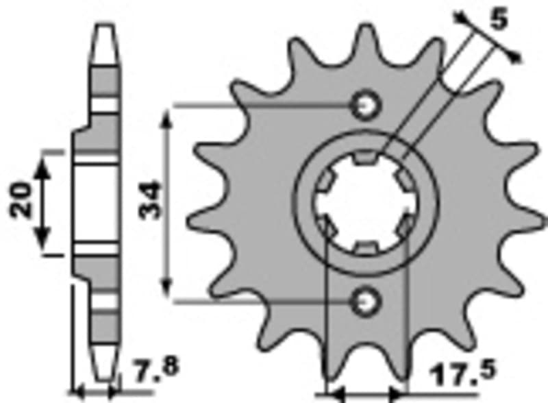 Pbr Steel Standard Front Sprocket - 520