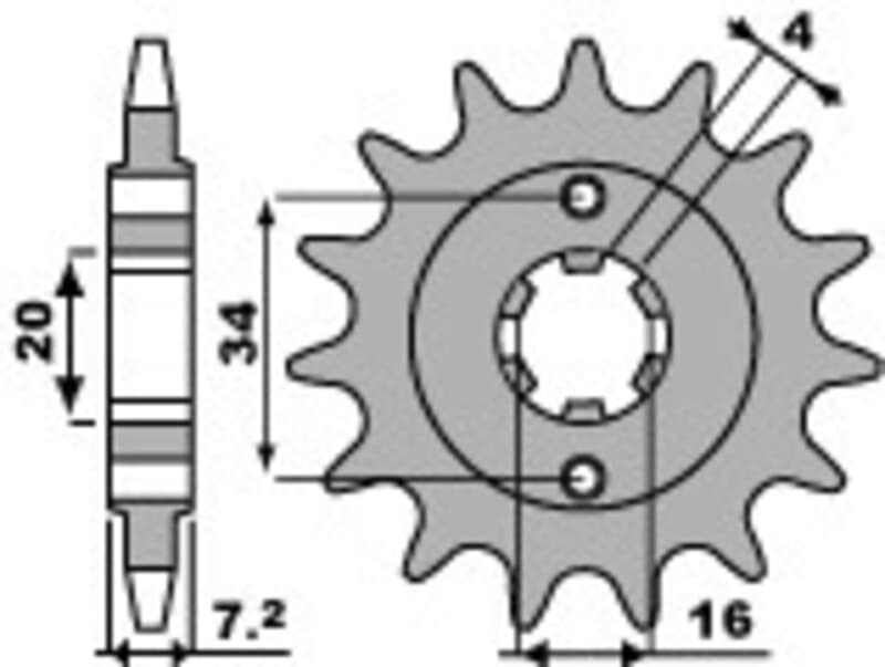 Pbr Steel Standard Front Sprocket - 520