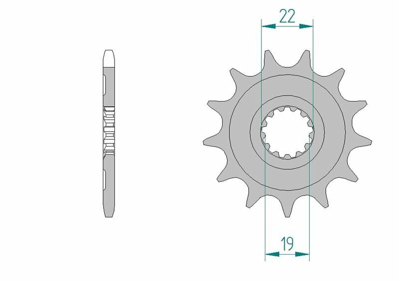 Afam Steel Standard Front Sprocket - 520