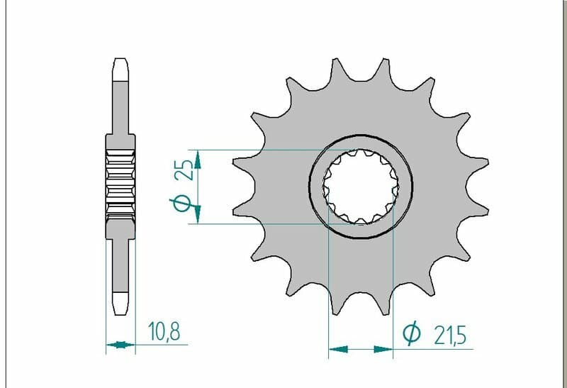 Afam Steel Standard Front Sprocket - 520