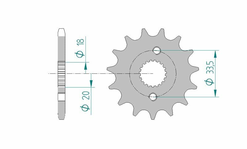 Afam Steel Standard Front Sprocket - 420