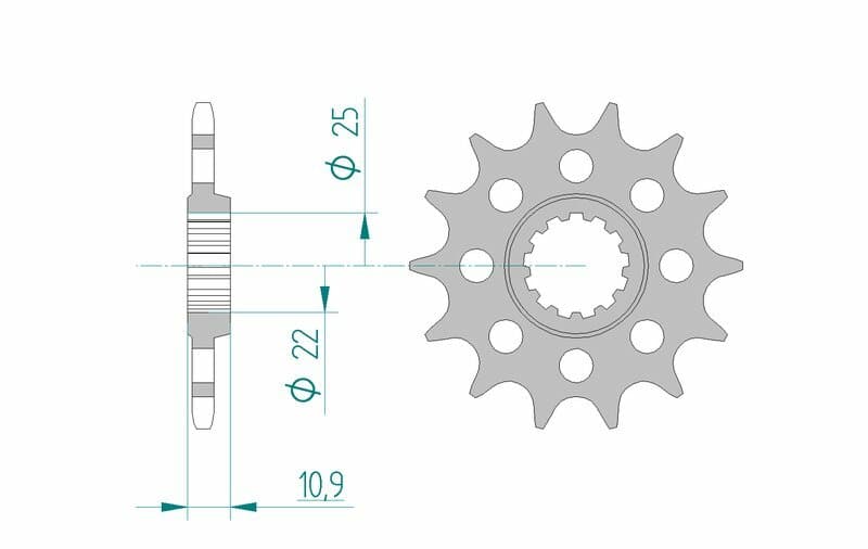 Afam Steel Standard Front Sprocket - 520