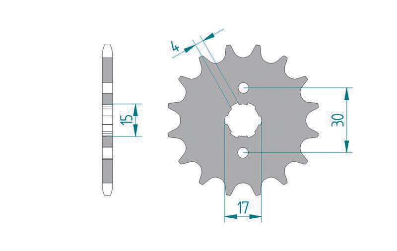 Afam Steel Standard Front Sprocket - 420